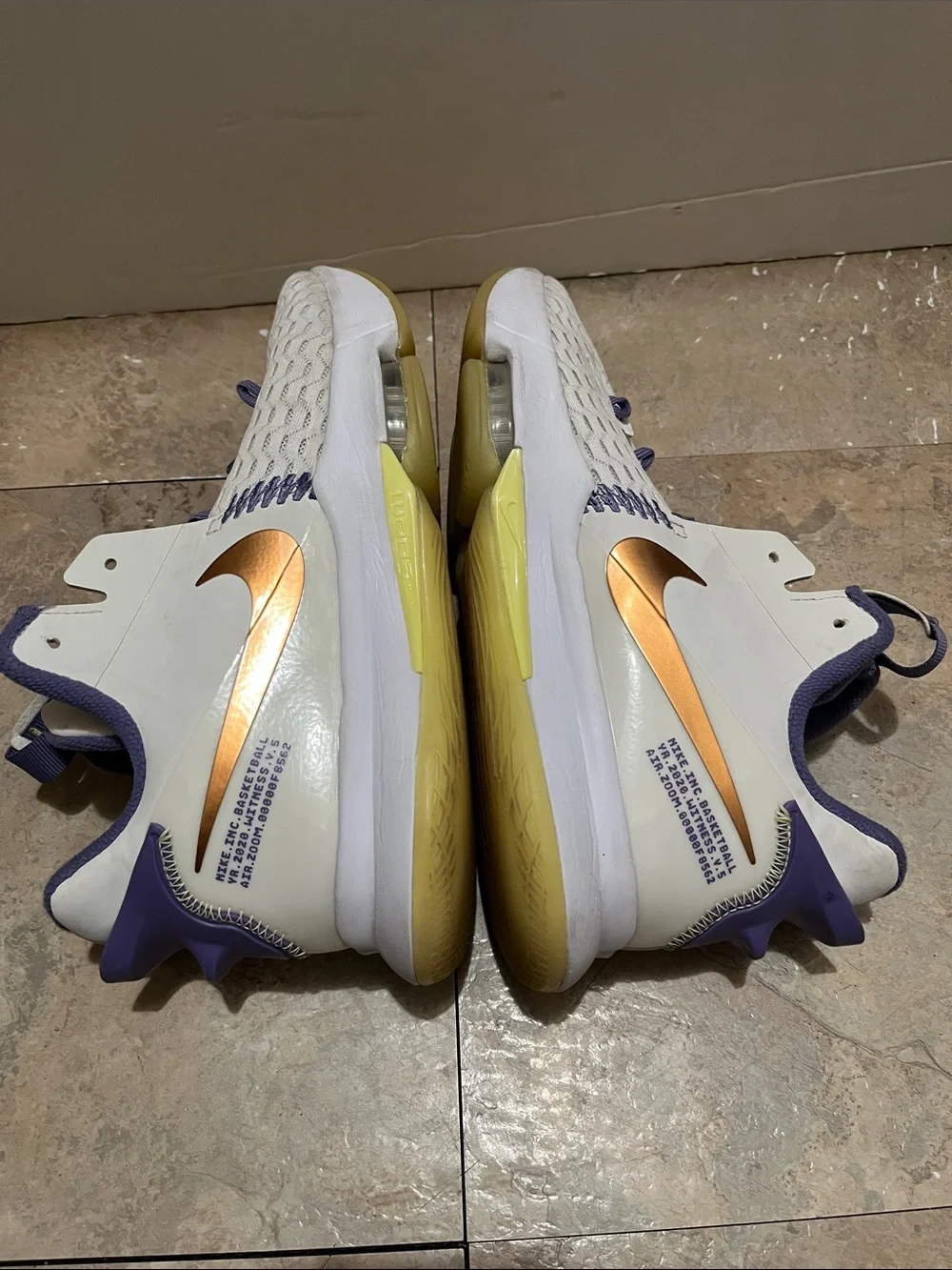 Nike LeBron  Basketball Sneakers with Purple Accents